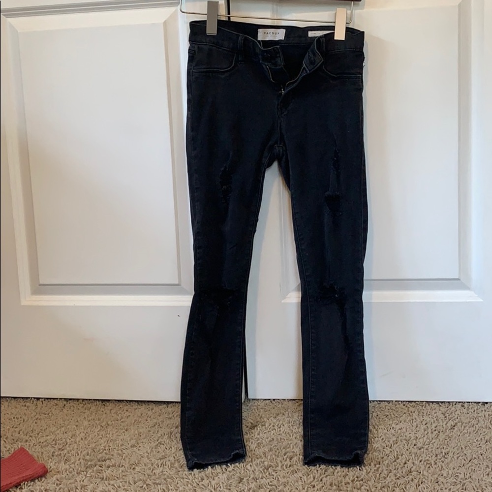 PacSun Black Ripped Jeans - Picture 3 of 7